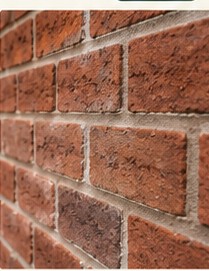Illustrative close-up of brickwork joints
