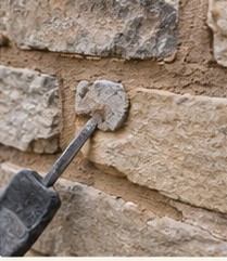 Traditional stone mortar joints
