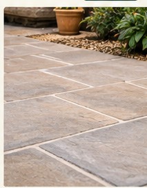 Illustrative close-up of paving joints