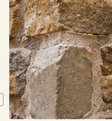 Close-up of traditional stonework